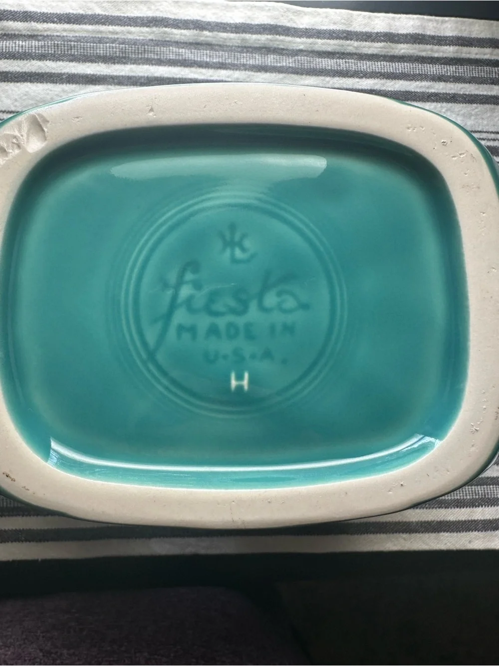Fiestaware Turquoise Pitcher